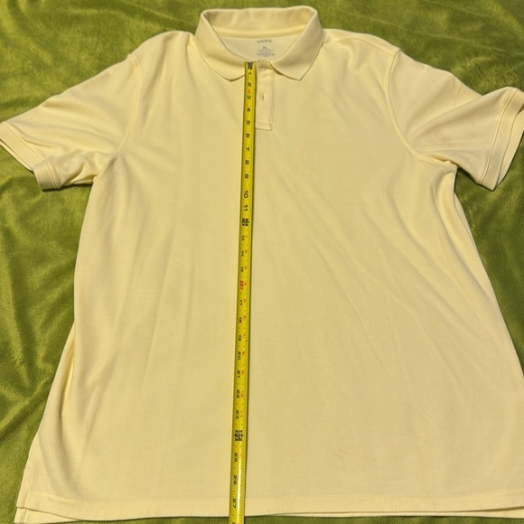 2 pm Sonoma Mens Polo XL Blue and Yellow Short Sleeve Cotton Life Style Casual - Picture 8 of 8